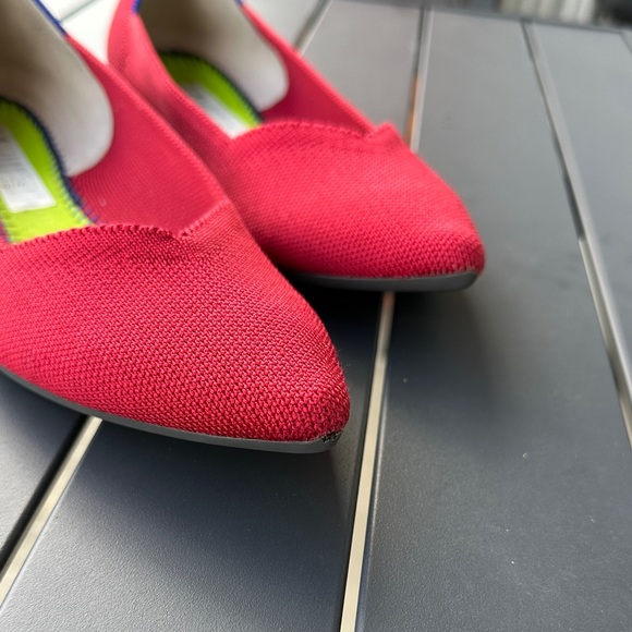 Rothy's The Point Vibrant chilli Red Women's Flats 10 - Picture 6 of 6